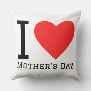 I love Mother’s Day Throw Pillow