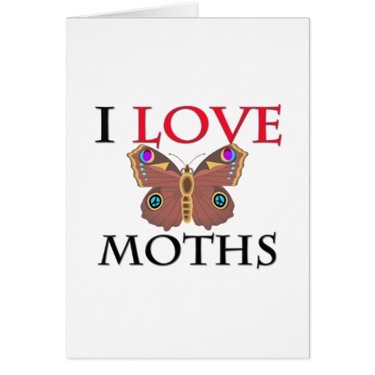 I Love Moths Cards (Front)