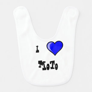 I love Moto Baby Bib