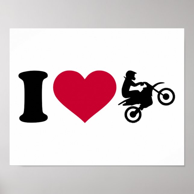 I love Motocross Poster (Front)