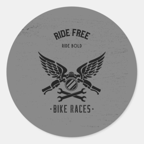 I love motorcycles Ride Free Ride Bold Sticker