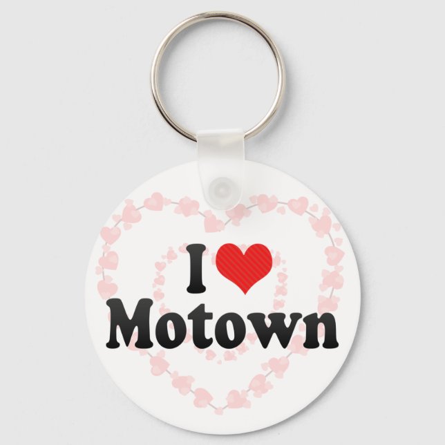 I Love Motown Keychain (Front)