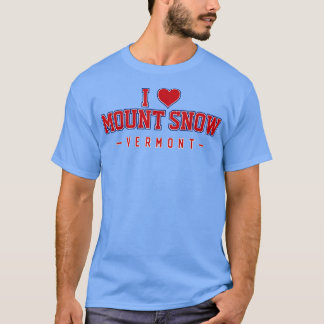 I Love Mount Snow Vermont  T-Shirt