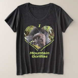 I Love Mountain Gorillas T-Shirt 5 (front & back)