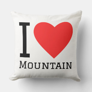 I love mountain throw pillow