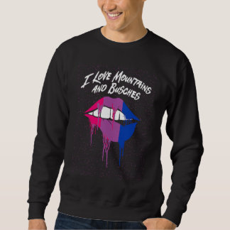 I Love Mountains and Busches Bisexual LGBTQ Bi Pri Sweatshirt