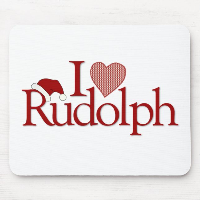 I Love Mouse Pad (Front)
