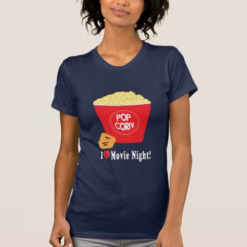 I Love Movie Night T_Shirt