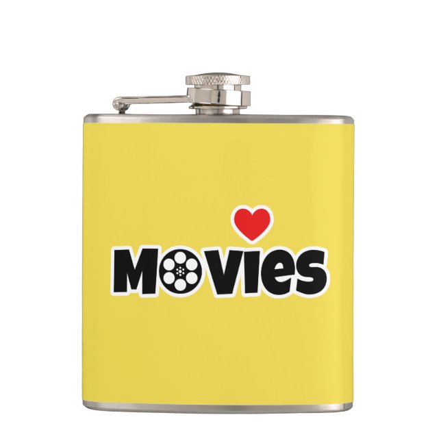 I love Movies Flask (Front)