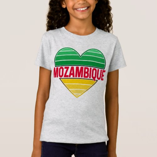 I Love Mozambique Mozambican Heart T_Shirt