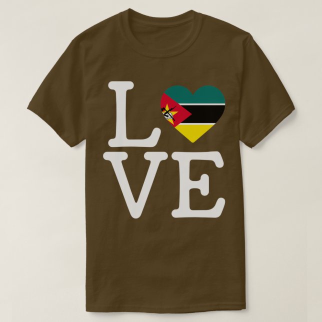 i love mozambique mozambique T-Shirt (Design Front)