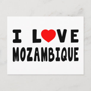 I Love Mozambique Postcard