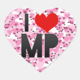I Love ZN Heart Sticker | Zazzle