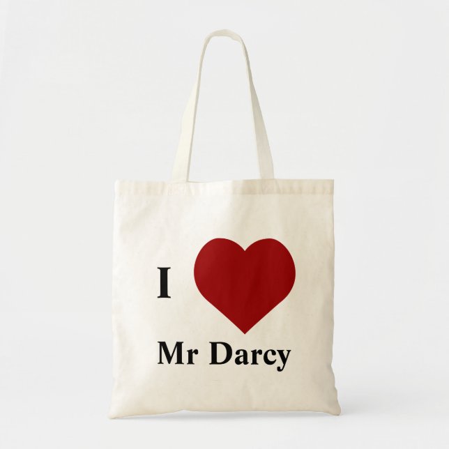 I love Mr Darcy Tote Bag (Front)