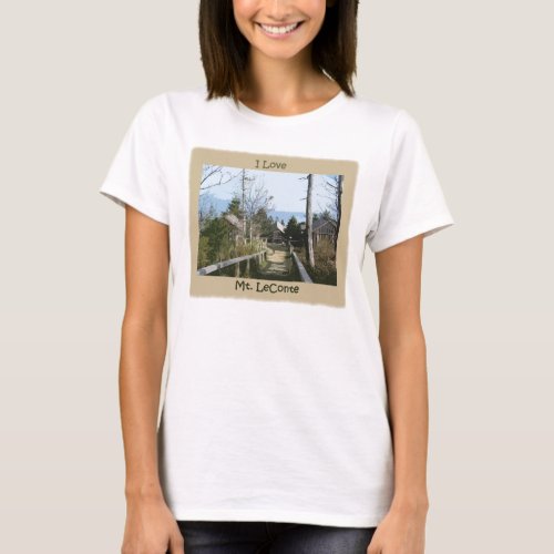 I love Mt LeConte Photo Art T_Shirt