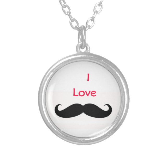 I love muctache necklace (Front)