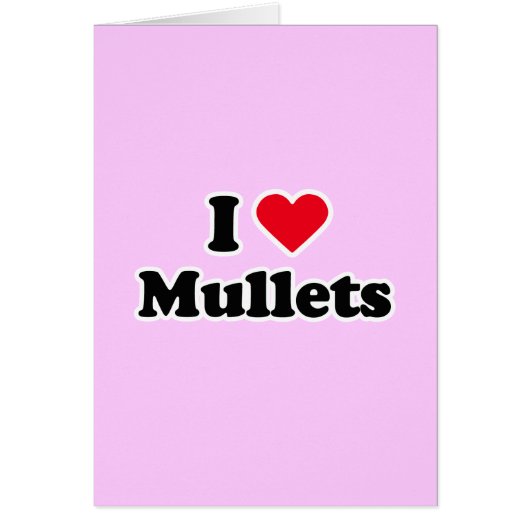 I love mullets cards (Front)
