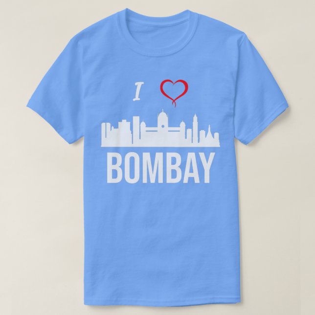 I love Mumbai or Bombay India T-Shirt (Design Front)