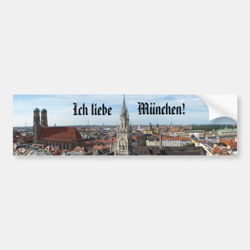 I love Munich Bumper Sticker