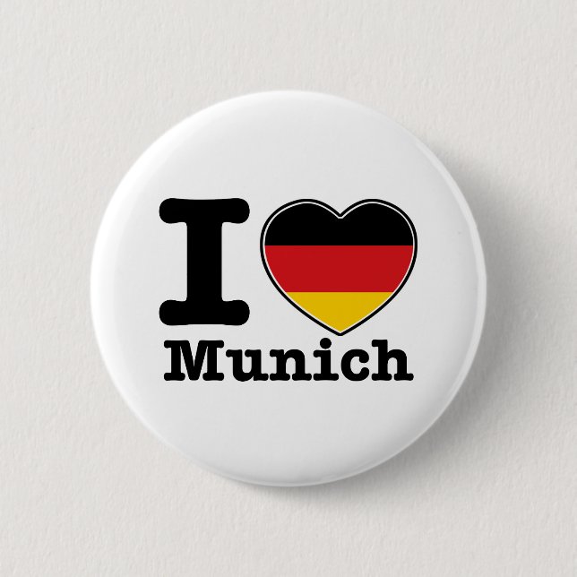 I love Munich Button (Front)