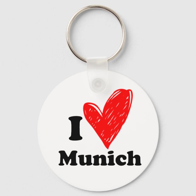 I love Munich Keychain (Front)