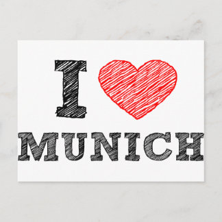 I Love Munich Postcard