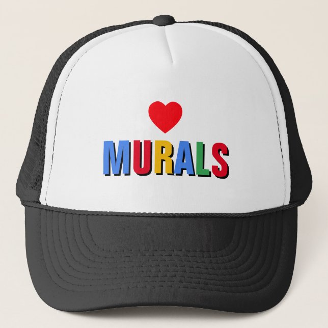 I Love Murals™ Trucker Hat (Front)