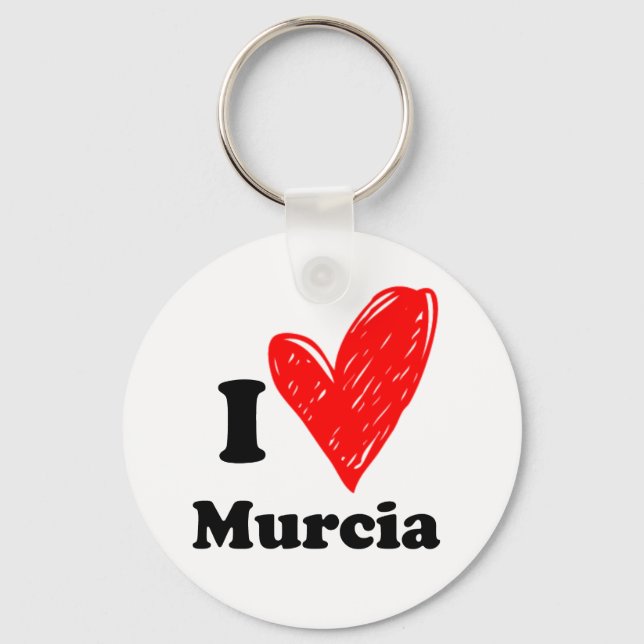 I Love Murcia Keychain (Front)