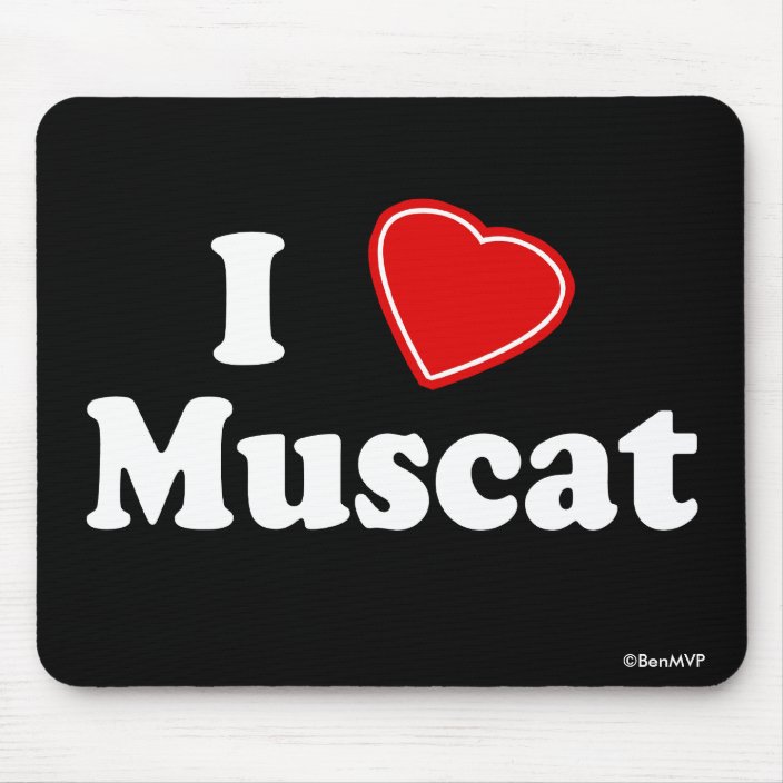 I Love Muscat Mousepad