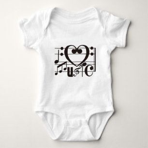 I LOVE MUSIC BABY BODYSUIT