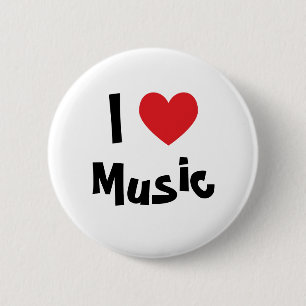I Love Music Button