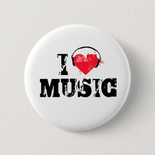 I love music button