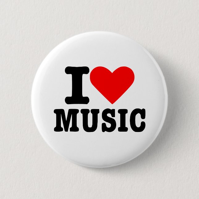 I love music button (Front)