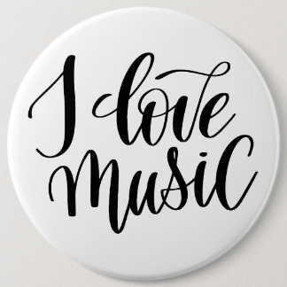 I Love Music Button