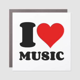 I love music car magnet