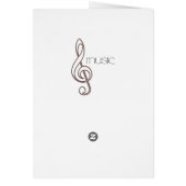 I Love Music Card (Back)