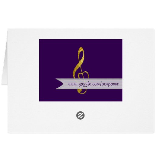 I love music - card (Back Horizontal)