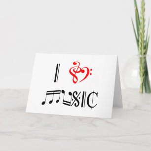 I Love Music Card