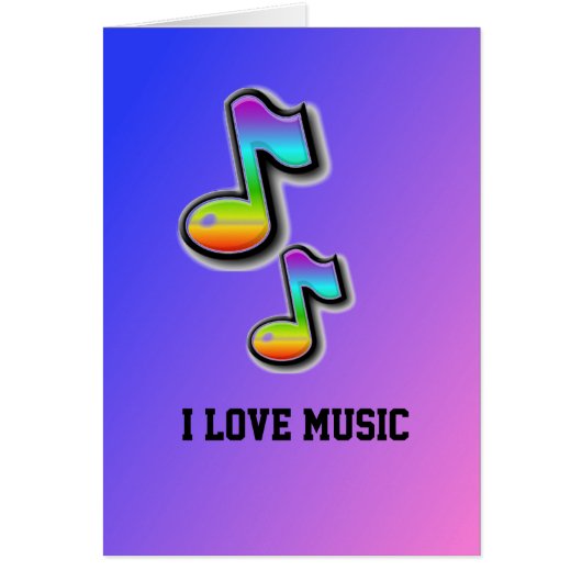 I Love Music Card (Front)