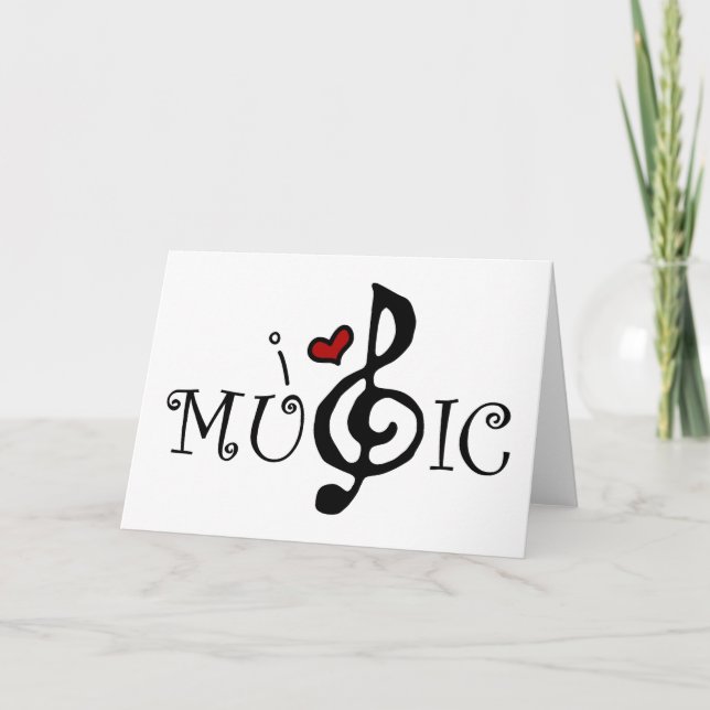 I Love Music Card (Front)