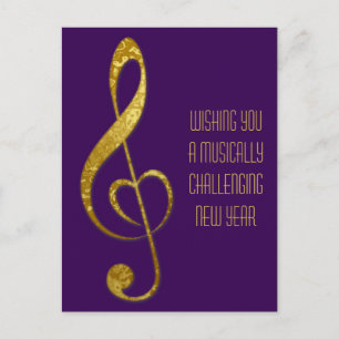 I love music - cards, stickers, postage holiday postcard