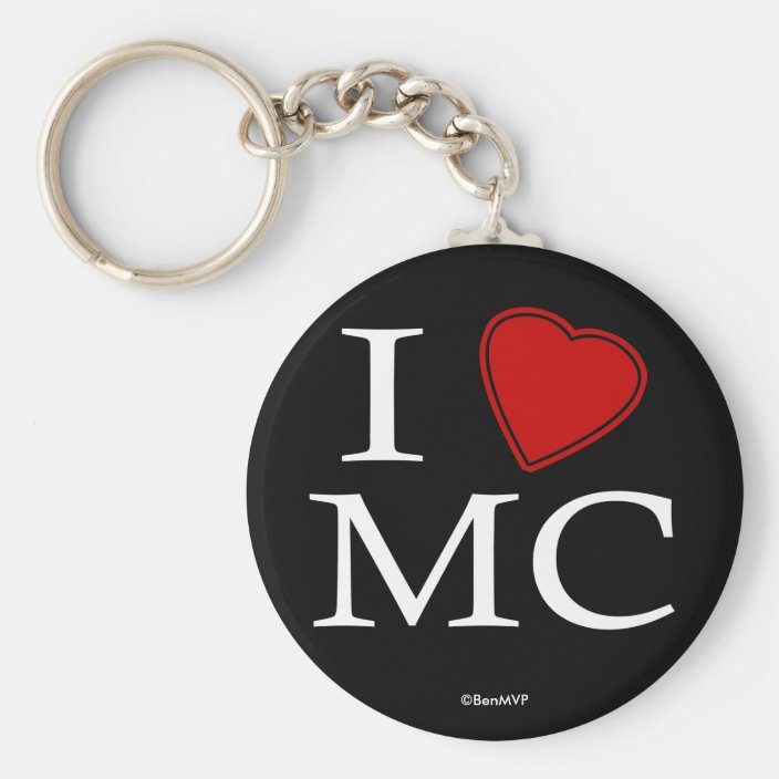 I Love Music City Key Chain