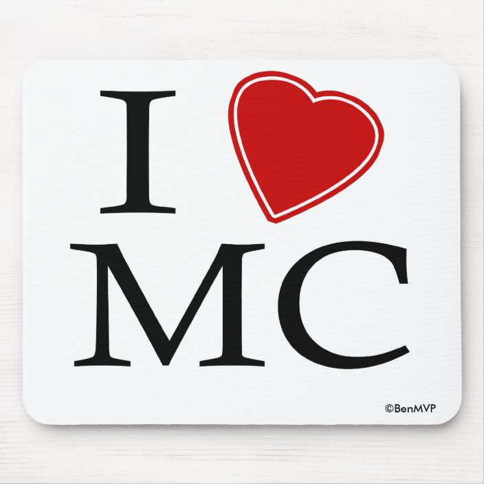I Love Music City Mouse Pad
