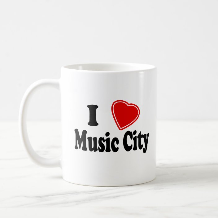 I Love Music City Mug