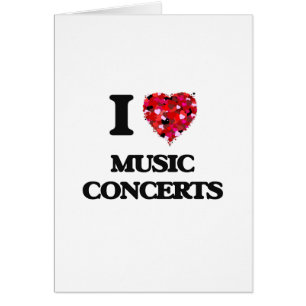 I Love Music Concerts Cards