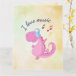 I Love Music Greeting Card