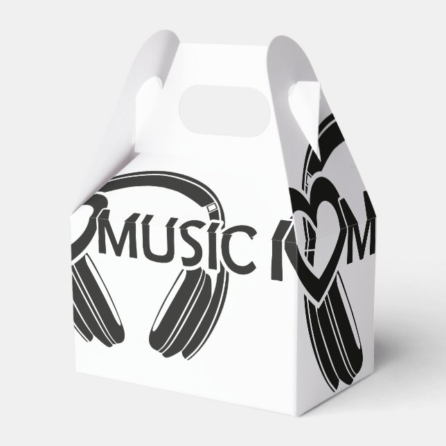 I love music headphones favor boxes (Back Side)
