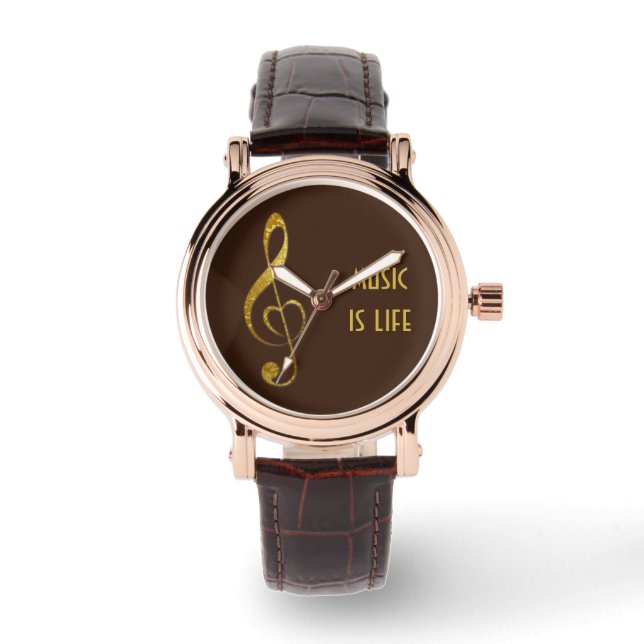 I love music - jewelry watch (Front)