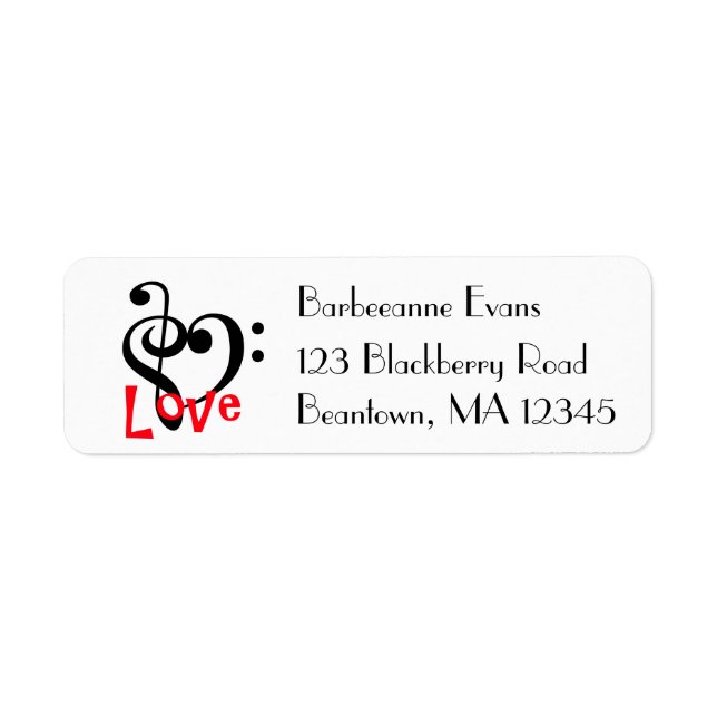 I Love Music Label (Front)