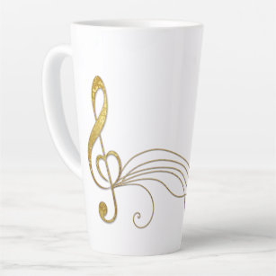 I love music latte mug
